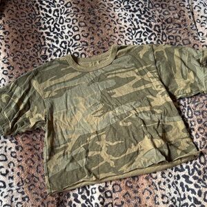 Camouflage cropped T-Shirt